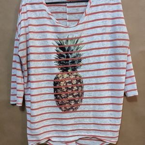 Mm couture pineapple design shirt